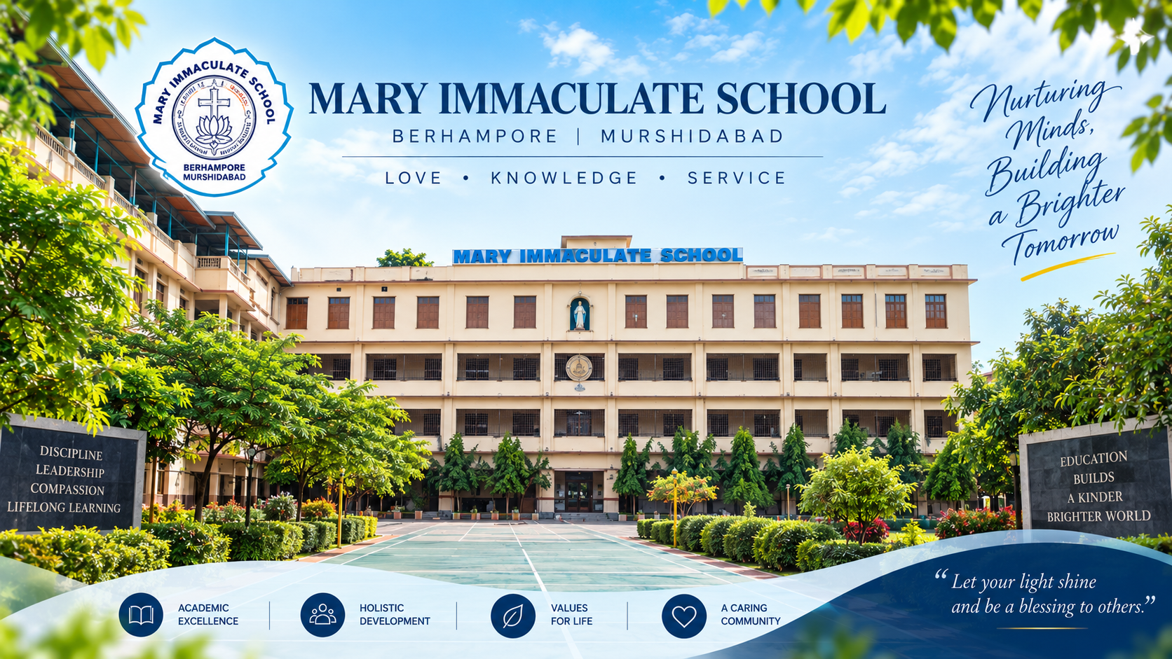 Mary Immaculate School courtyard